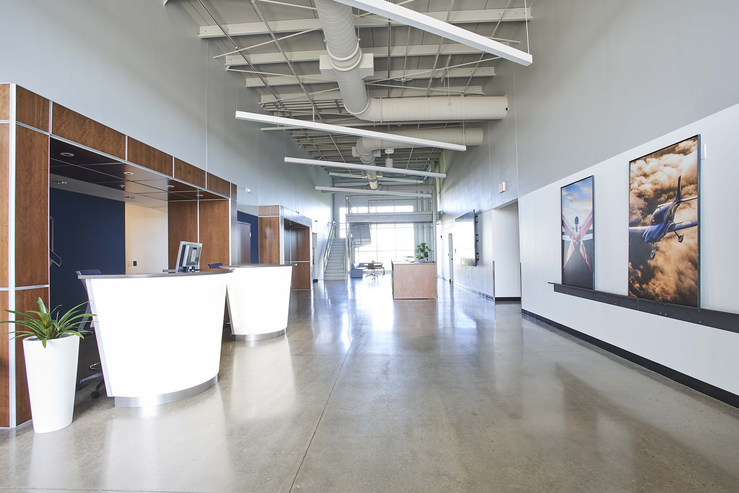 The interior concept kept a sleek, clean, minimalist look with an aeronautical feel.