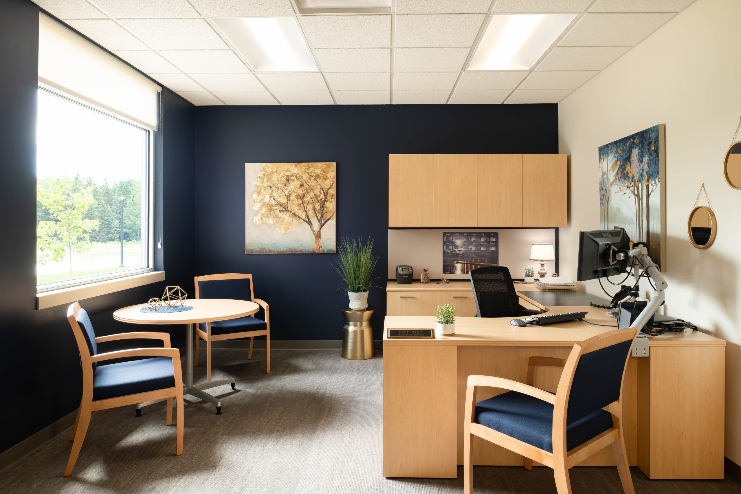 Each office was customized per user to create an inviting atmosphere.