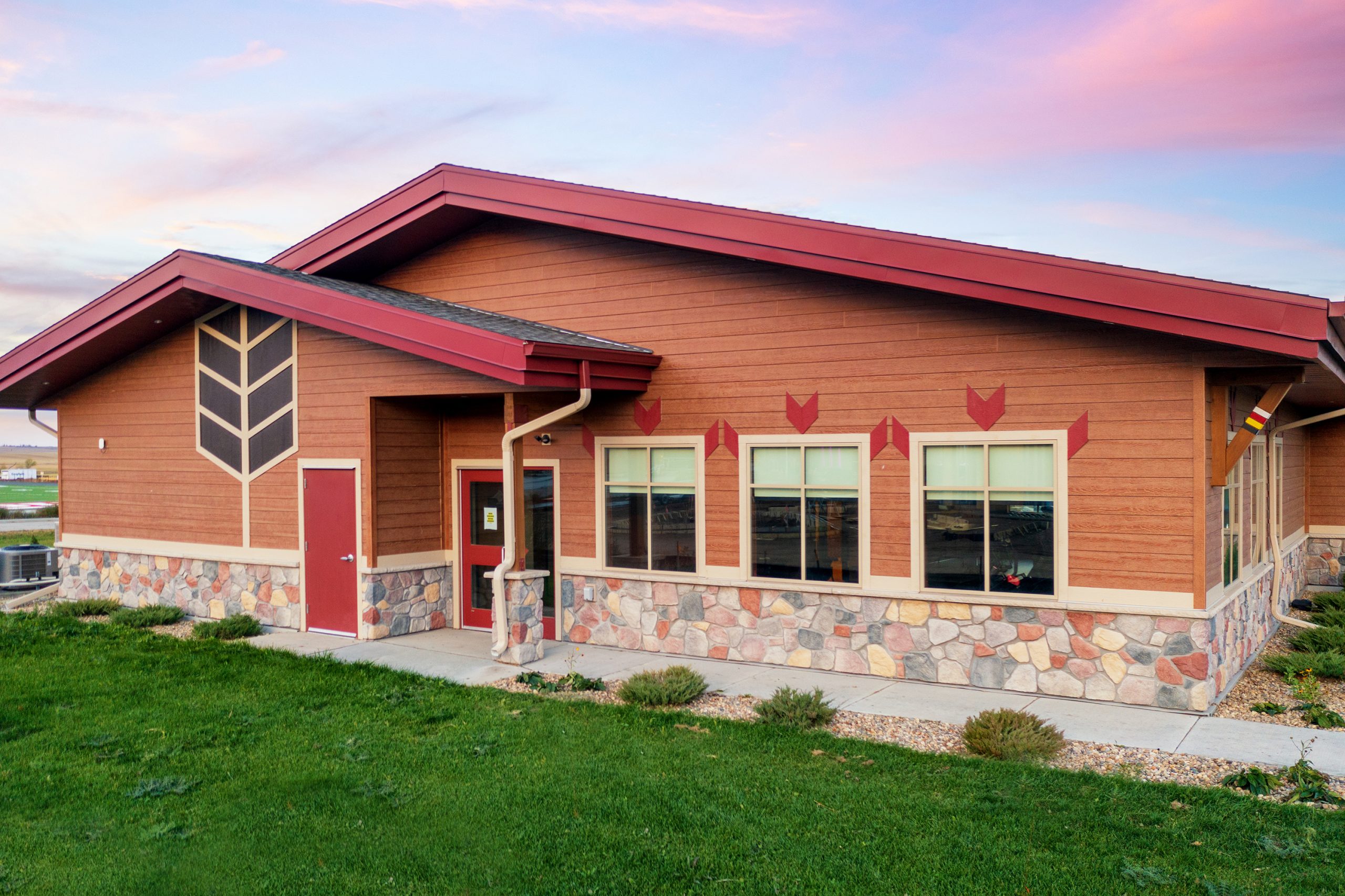 Cultural design elements incorporated into the design of the lodge.