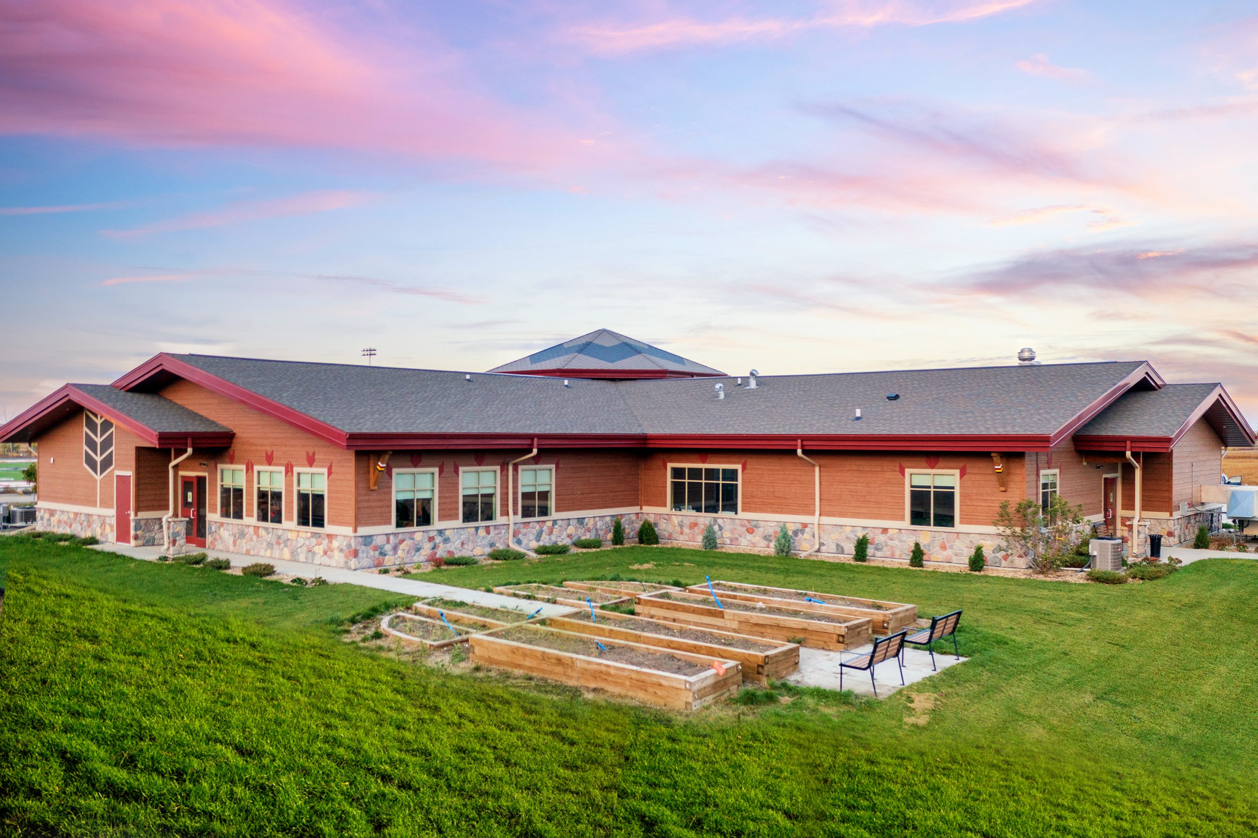 Raised plant beds make gardening more assessible.