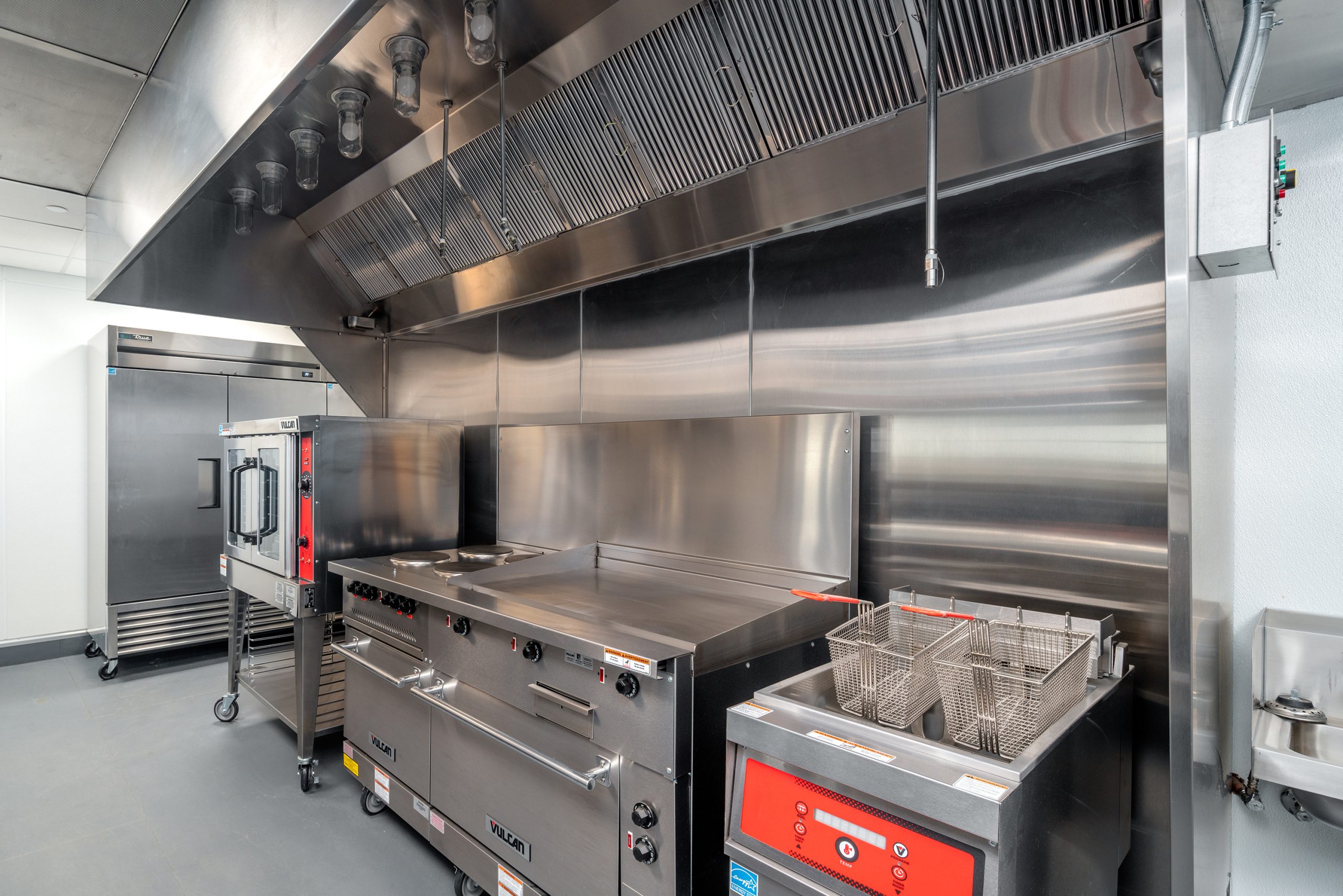 All stainless steel appliances in the updated kitchen.