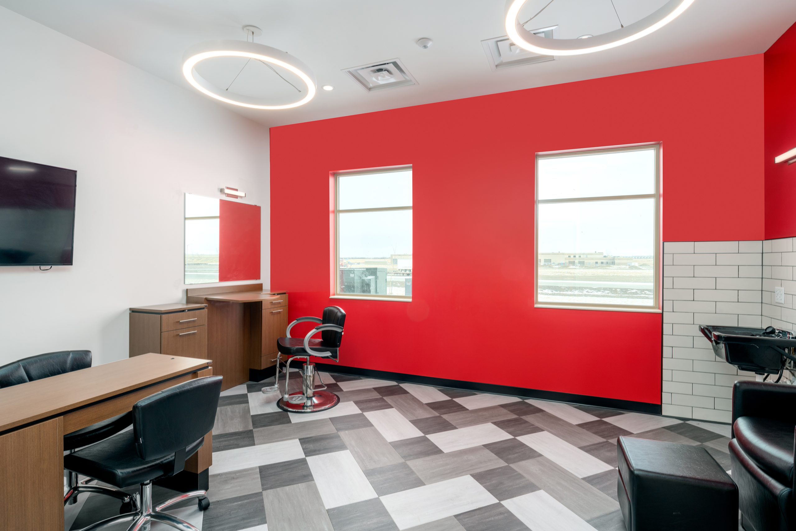 Salon for manicures, pedicures and styling all in one spot for community Elders.