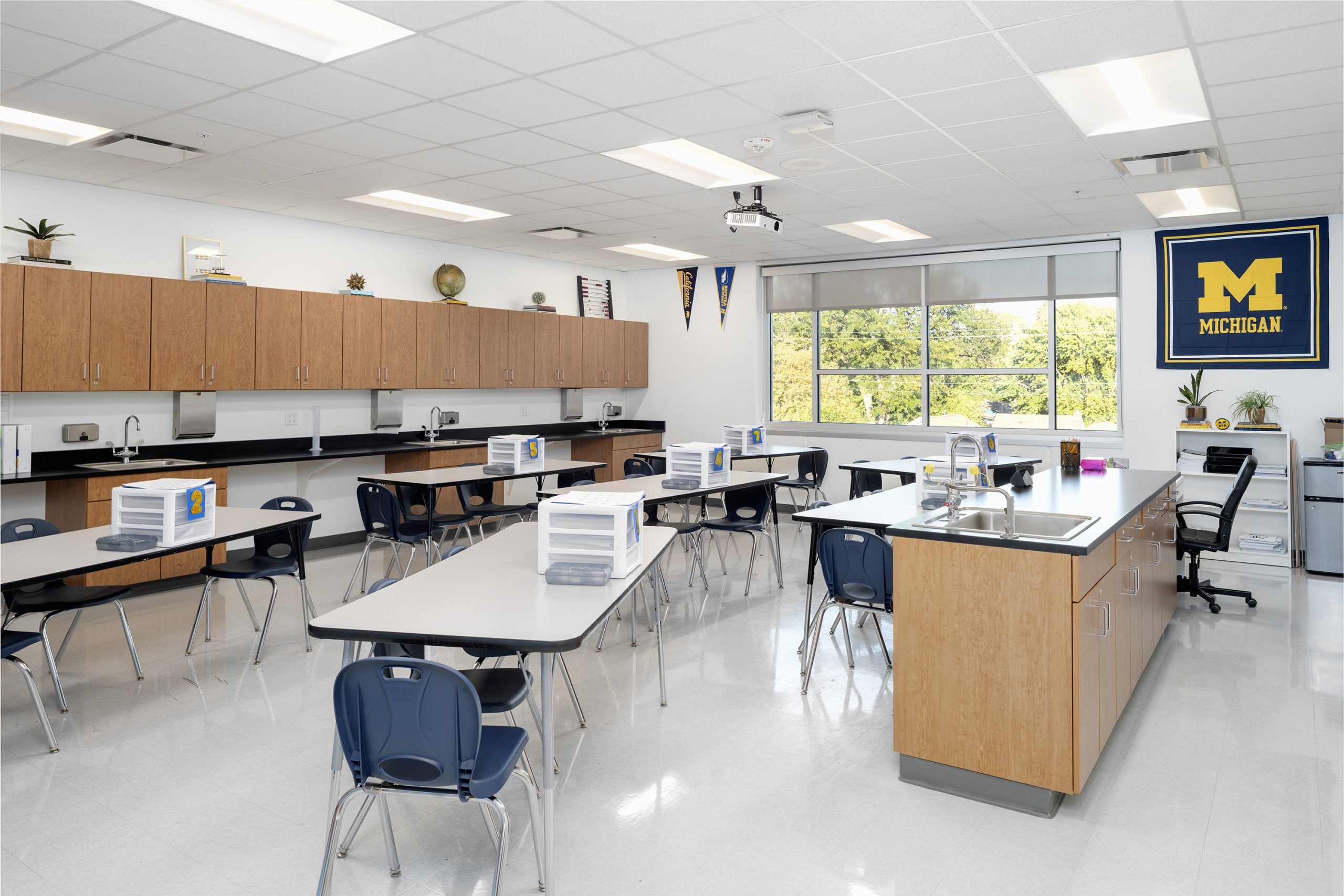 Each classroom is designed to be a <strong>bright and clean</strong> learning area.