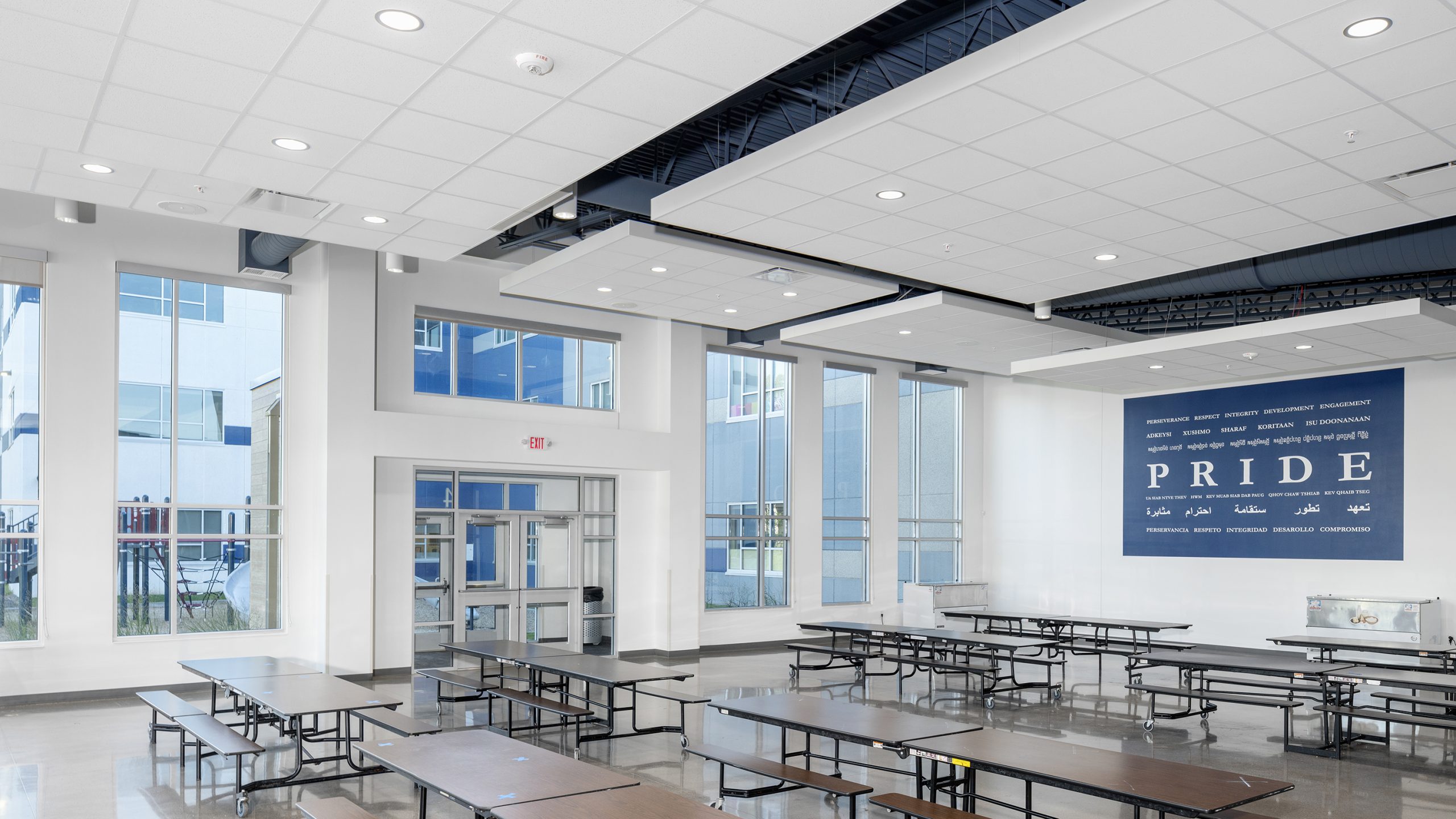 <strong>Natural light</strong> fills the common areas.