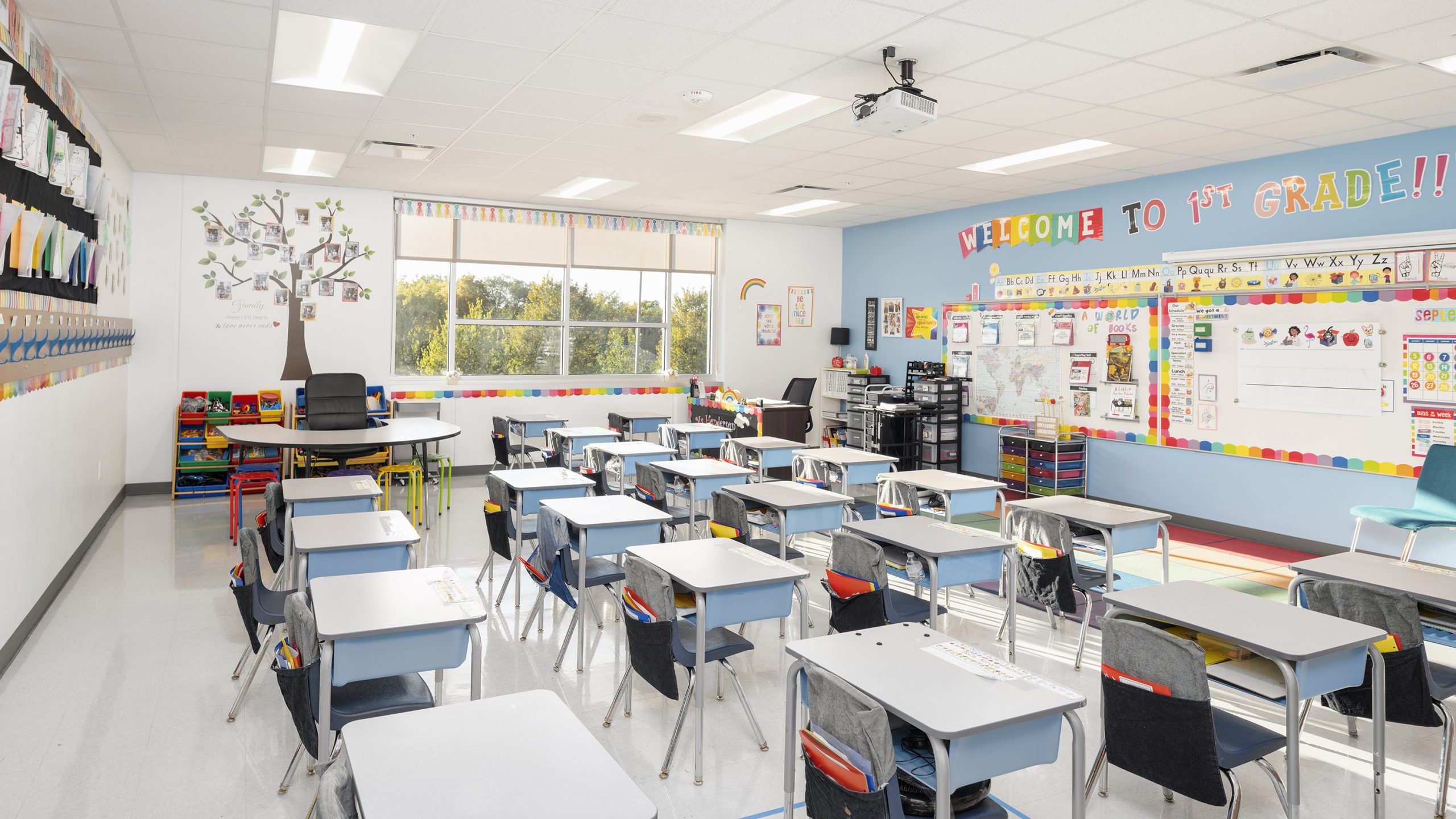 Prodeo Academy includes 43 main classrooms with several breakout rooms.