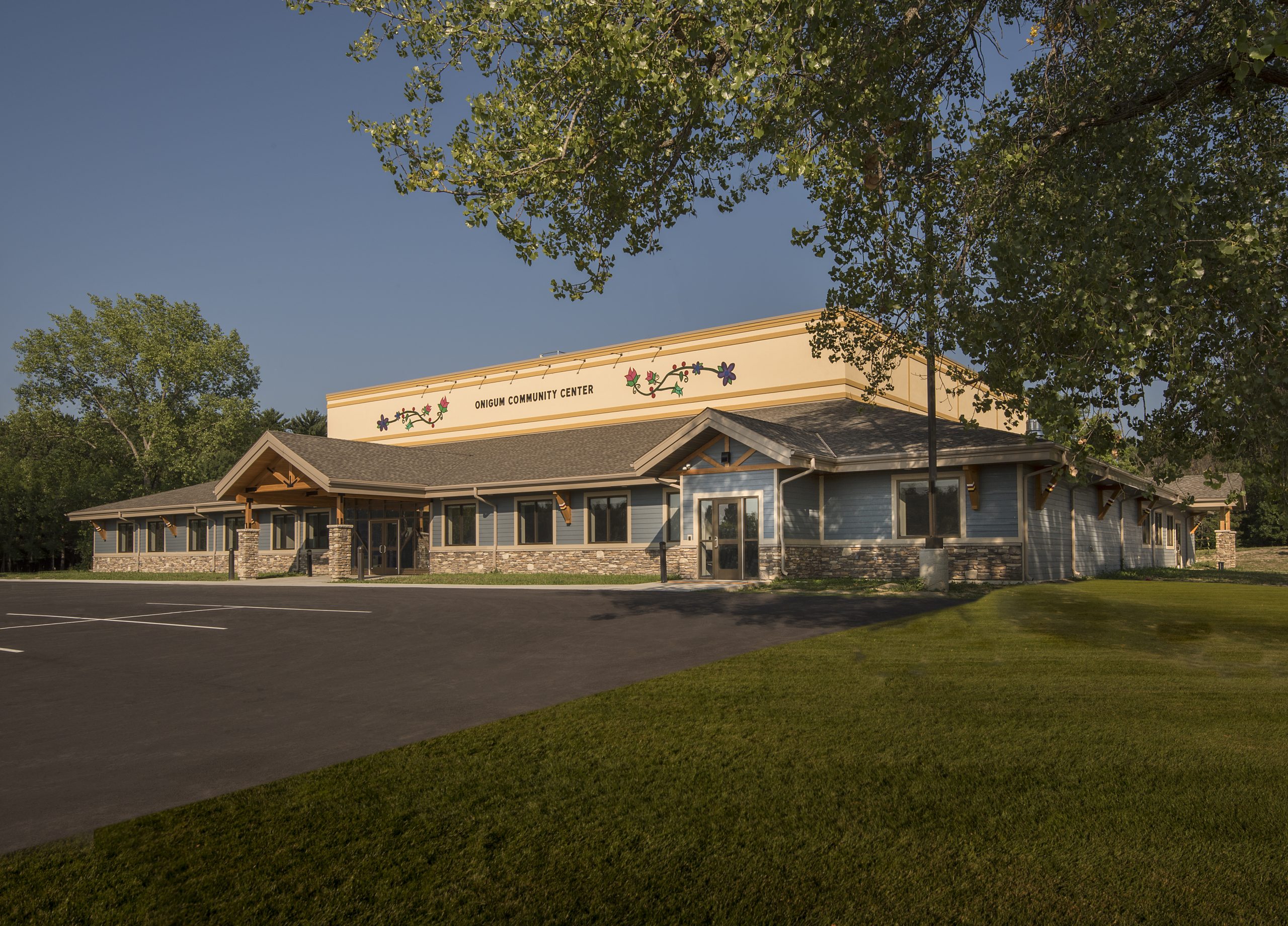 The building was constructed with ICF, LP siding and EIFS, which saved time and money on the project.