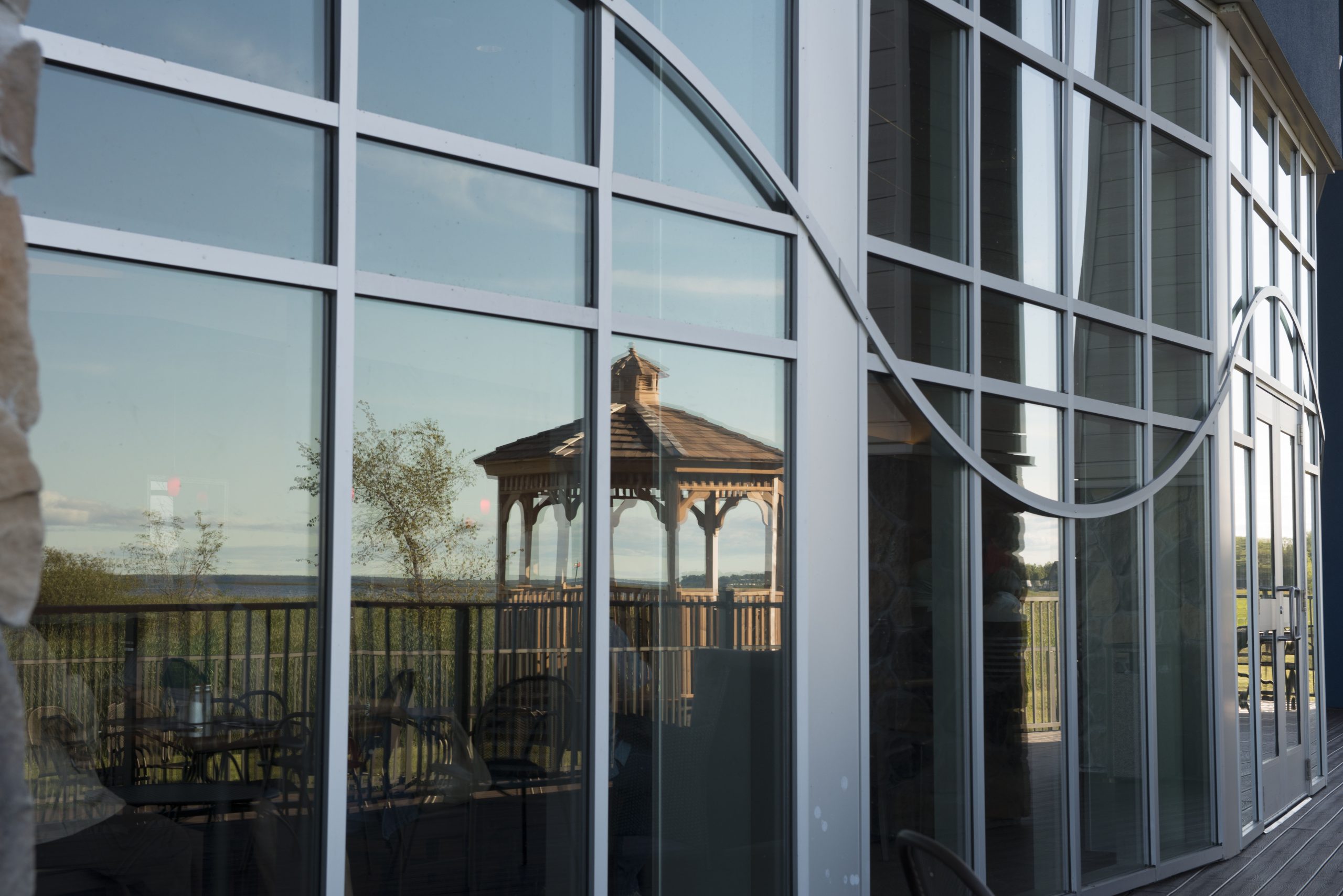 Views can be taken in on the large deck or in the gazebo