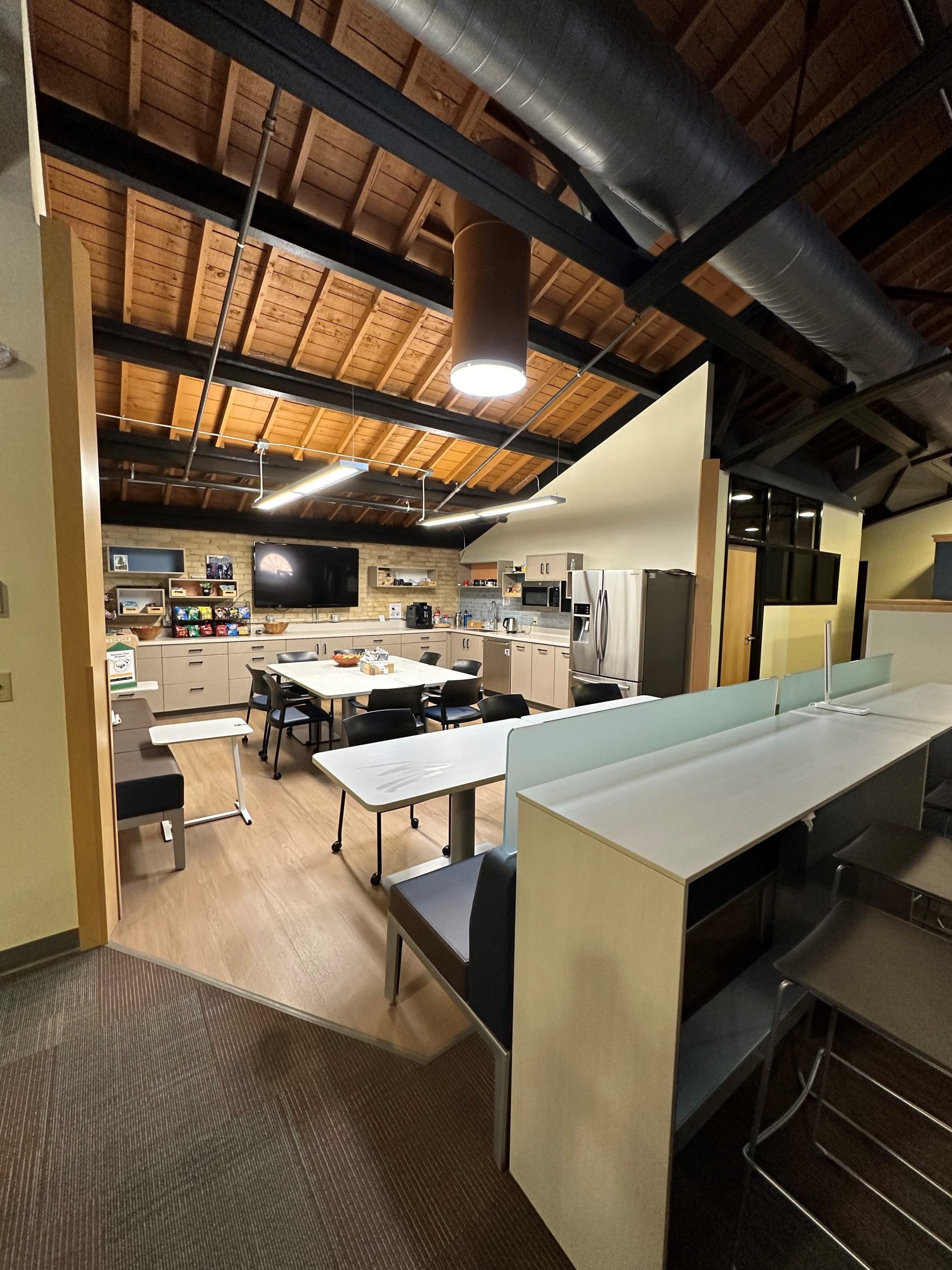 DSGW Architecture re-vamped break room, complete with healthy snacks to keep our team energized!