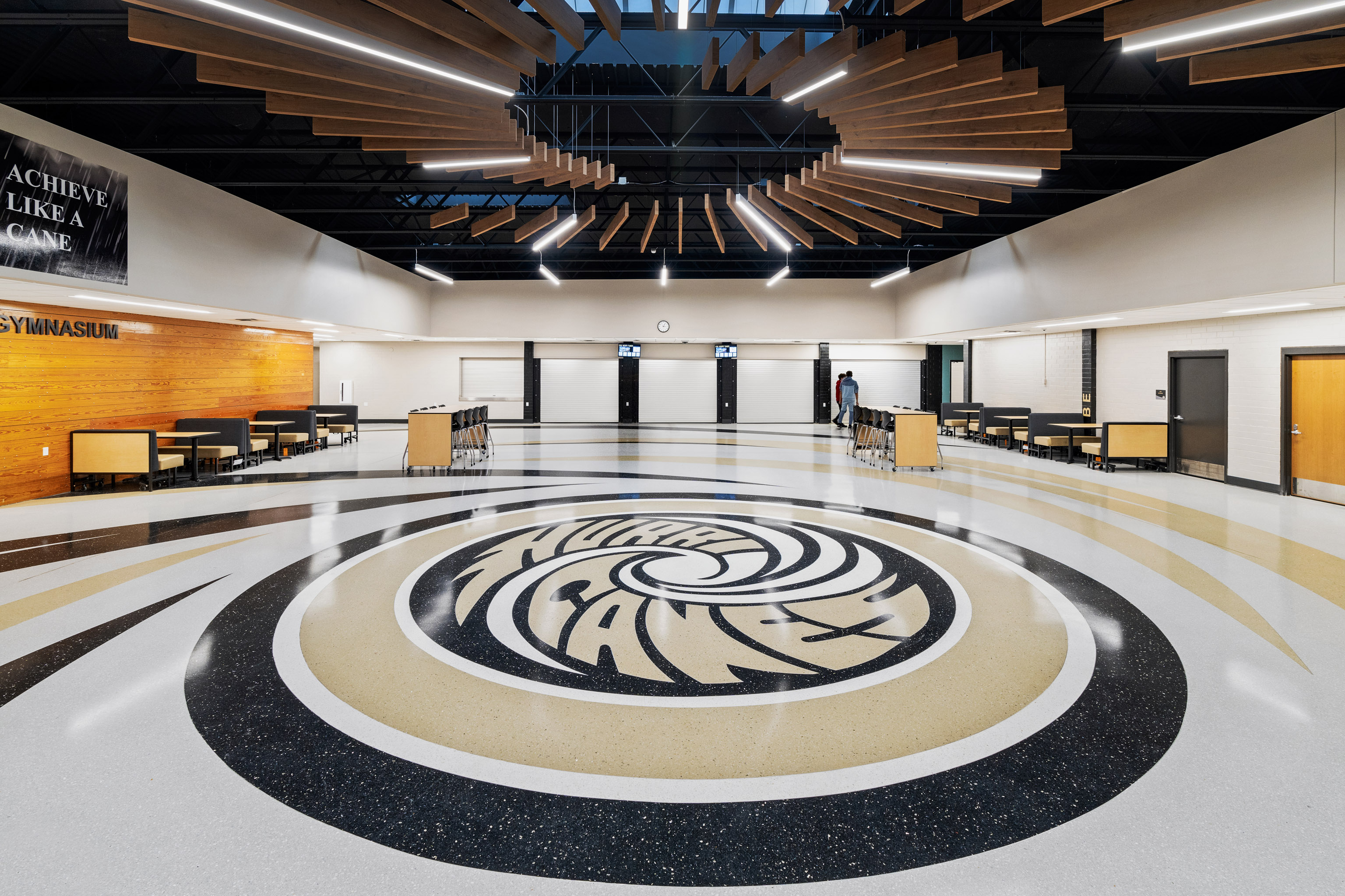 Terrazzo flooring at Hayward High School