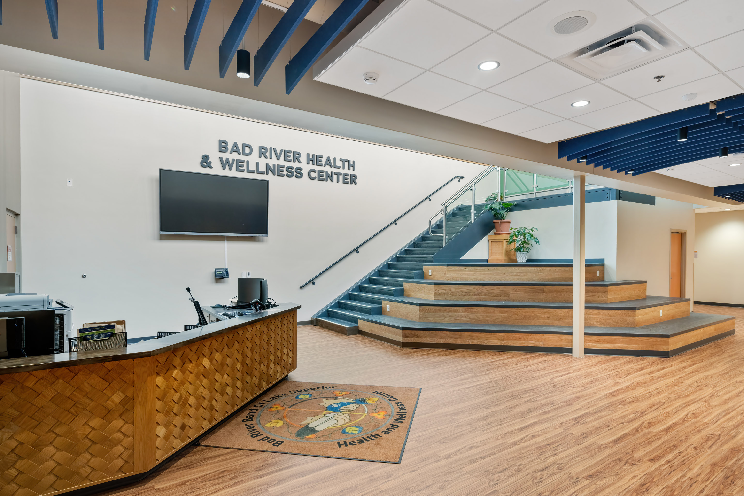 The Wellness Expansion has a new separate entrance from the Health Center to welcome patients and guests.
