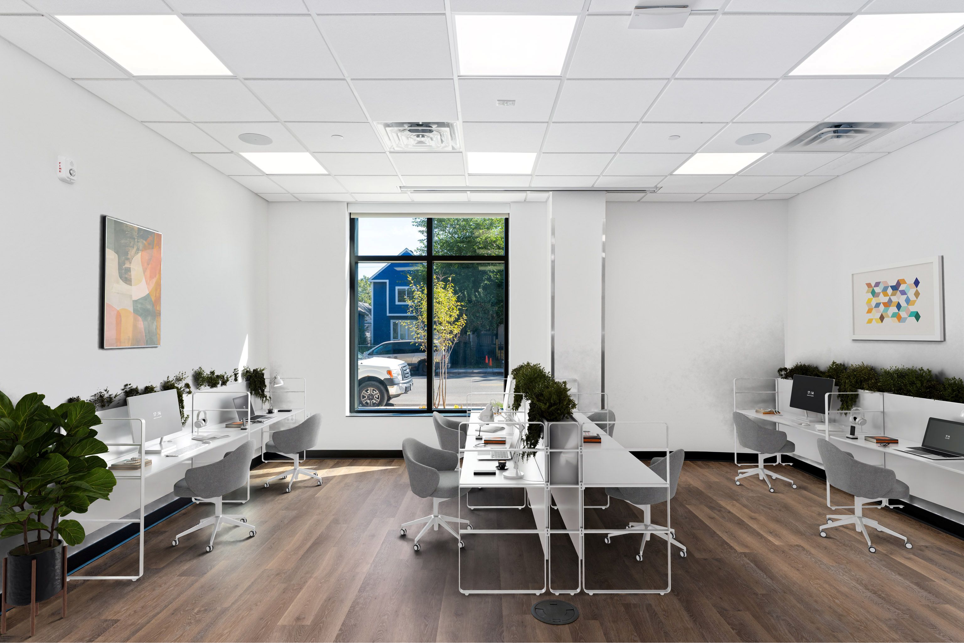 The computer lab provides essential technological resources for residents and community members.